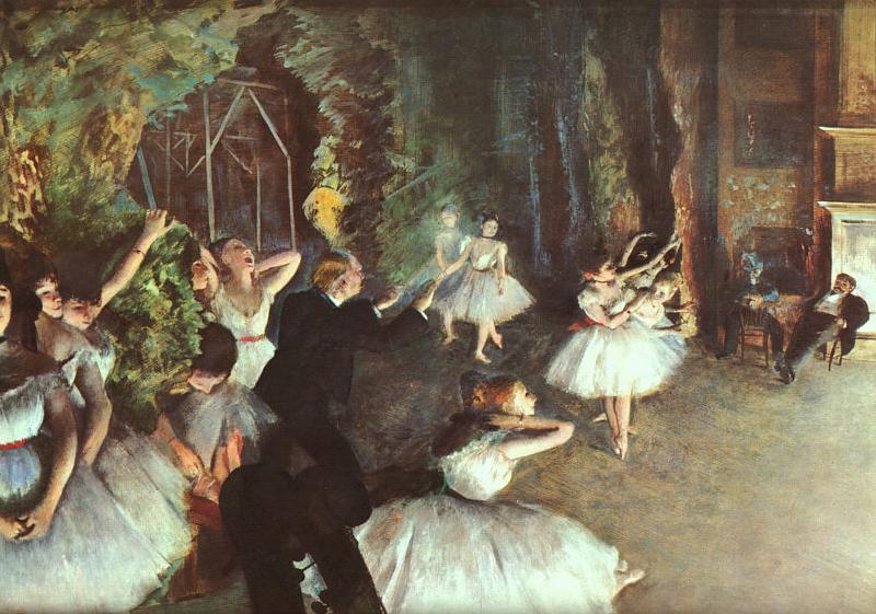 Edgar Degas Rehearsal on the Stage Germany oil painting art